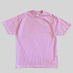 Vintage Jerzees USA Made Pink Blank T Shirt Large